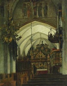 Interior From A Church With The Altar In The Background Interior From A Church With The Altar In The Background