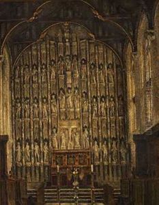 All Souls Chapel, Oxford by Svend Hammershoi