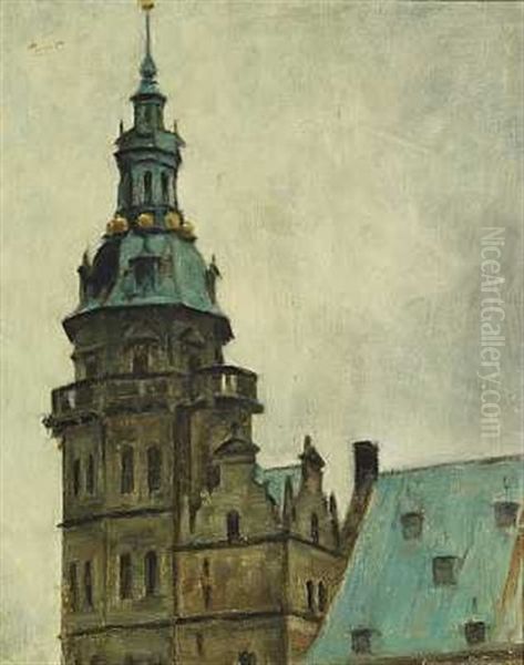 Parti Fra Frederiksborg Slot (+ Kirkeinterior; 2 Works) - view 1
