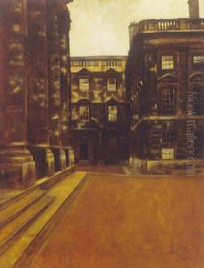Bibliotek, Christ Church, Oxford by Svend Hammershoi
