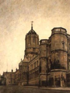 Christ Church College, Oxford by Svend Hammershoi