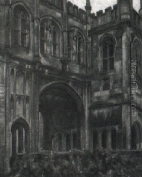 Wells Cathedral, Chain Gate Set Fra Nordvest - view 1