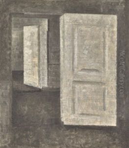 White Doors, Strandgade 25 by Vilhelm Hammershoi
