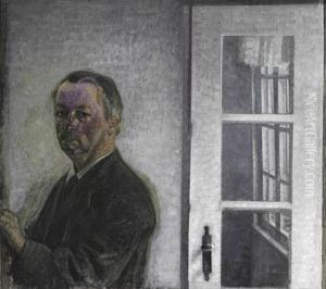 Half-lenght Portrait With Hand. Supernatural Size. Three Quarters Profile