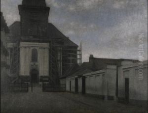 Strandgade With Christians Kirke In The Background by Vilhelm Hammershoi