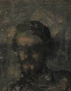 Portrait Of Henry Madsen (study For Painting) by Vilhelm Hammershoi
