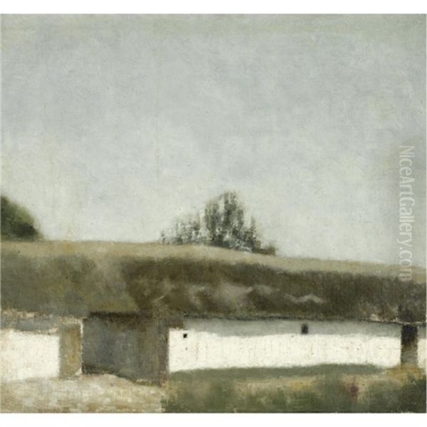 Landskab Med Bondegard-landscape With Farm - view 1