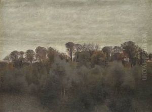 Landskab, Sommer, Fra Ryet Ved Farumso by Vilhelm Hammershoi