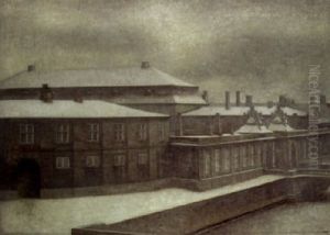 From The Old Christianborg, Winter by Vilhelm Hammershoi