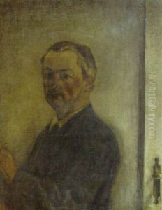 Kunstnerens Selvportaet by Vilhelm Hammershoi