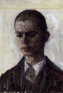 Sven Hammershoi, Kunstnerens Bror by Vilhelm Hammershoi