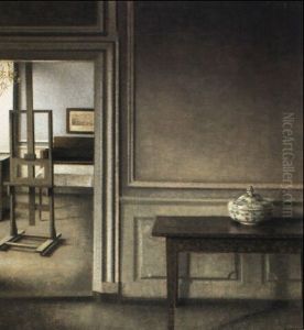 An Interior With A Punch Bowl An Interior With A Punch Bowl
