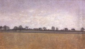 Landskab - Bernstorffvejen Set Fra Hellerupvejen by Vilhelm Hammershoi