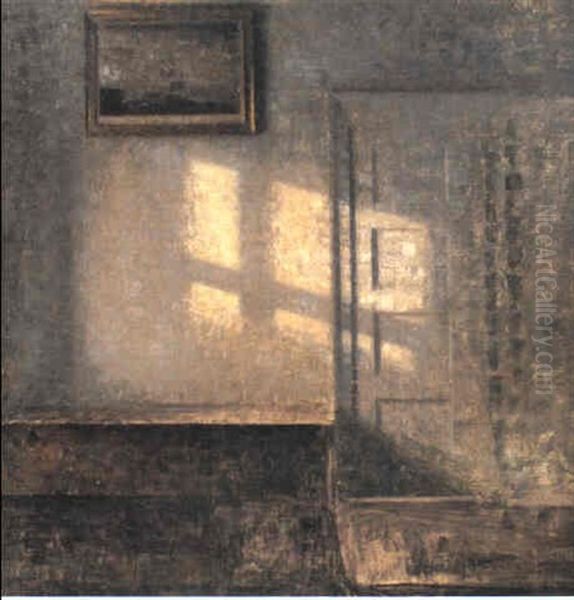 Stue. Fra Bredgade 25. Soslkin. Studie, Tilvenstre Et       Klaver. Hojt Oppe Pa Vaeggen Et Skilderi I Forgyldt Ramme, - view 1