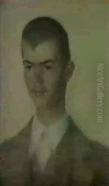 Svend Hammershoi, 19 Ar Gammel. Brystbillede. Halv Profil Mod Venstre - view 1