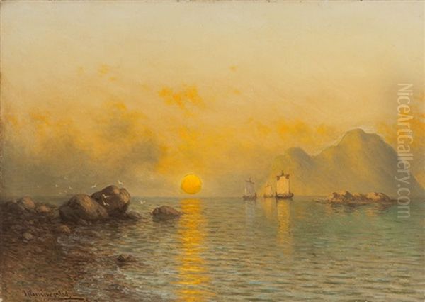 Harbor Outlet With Boats And Rocks - view 1