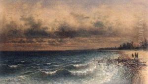 Lake Michigan Scene by John Olson Hammerstad