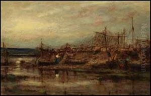 Fish Nets, St-john, Nb by John A. Hammond