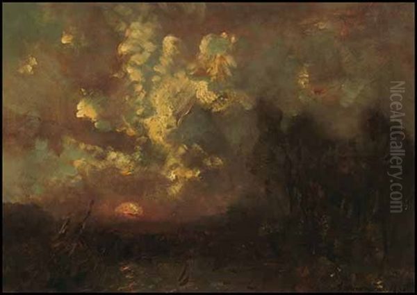 Landscape With Sunset - view 1