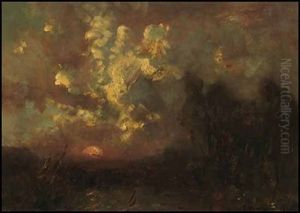 Landscape With Sunset by John A. Hammond