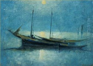 Fishing Boats, Bay Of Fundy, Nb