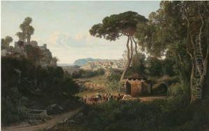 Paysage Andalou by Adolphe Paul E. Balfourier