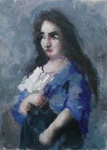 Portrait De Femme by Jacob, Jacques Balgley