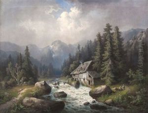 Wildbach Mit Muhle