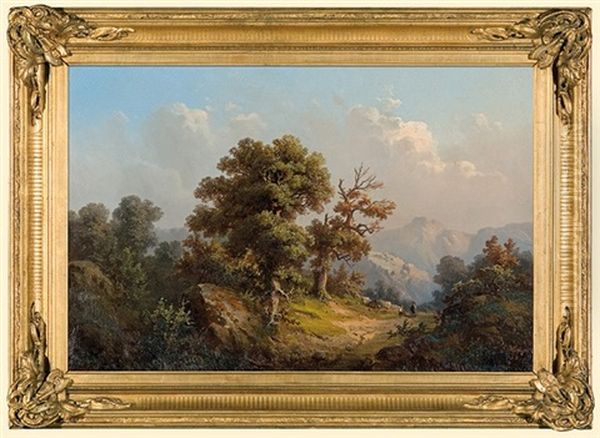 Landscape With Mountain Road - view 1