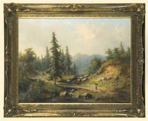 Schwarzwald Mountains Landscape by Guido Hampe