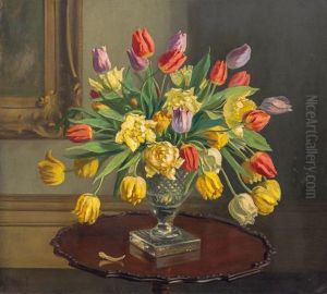 Early Tulips by Carl Hampel