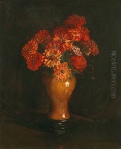 Still Life With Zinnias