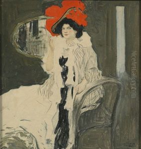 Dame Mit Rotem Hut