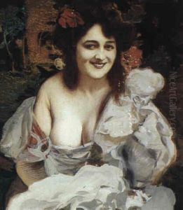 A Pretty Girl by Sigmund Walter Hampel