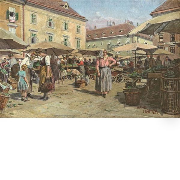 A Busy Marketplace - view 1