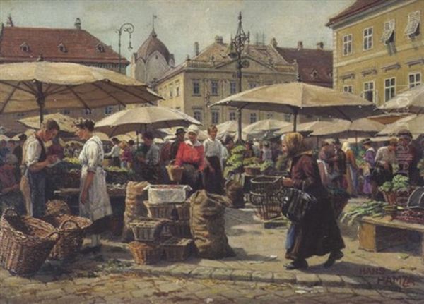 Markt Vor Dem Rathaus In Wiener Neustadt - view 1