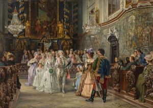 The Wedding Procession by Johann Hamza