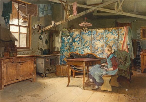 Farmhouse Interior, Zurich 1899 - view 1