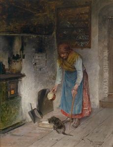 Milch Fur Das Katzchen by Johann Hamza