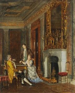Die Schachspieler by Johann Hamza