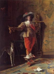 A Cavalier And His Dog