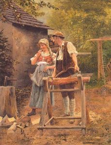 Der Flirt by Johann Hamza