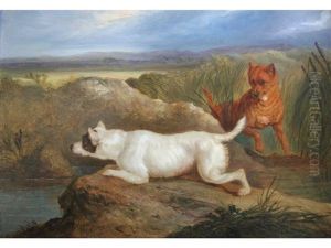 Two Terriers by Charles Hancock