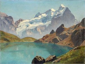 Alpenlandschaft by Eduard Freiherr von Handel-Mazetti