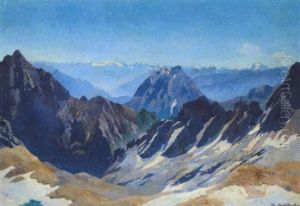Hohe Munde Gegen Zillertal Und Stubai by Eduard Freiherr von Handel-Mazetti