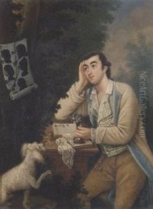 A Young Man Contemplating While Reading Rousseau's La Nouvelle Heloise