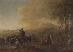 Kleines Feldlager by Emmanuel Jakob Handmann