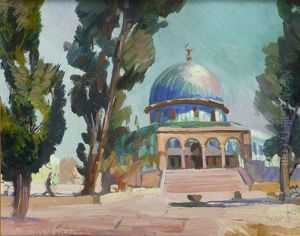 Omar Temple In Jerusalem by Maks (Max) Haneman