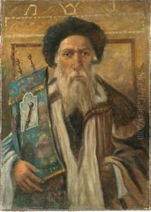Rabbai Holding A Torah