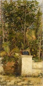 Garten Auf Capri by Ernst Hanfstaengl